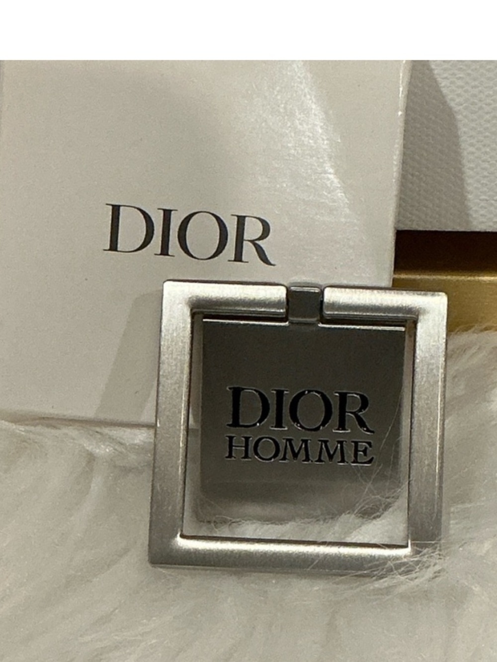 Dior Homme Silver Phone Ring Holder NIB Luxury Designer Tech Accessory - Picture 4 of 6
